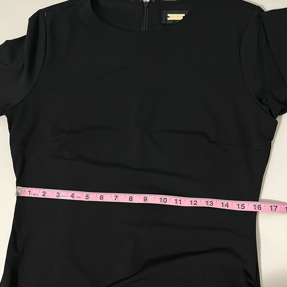 Alexa Admor Black Long Sleeve Rosette Ruffle Mini Dress Size Large - Picture 11 of 13